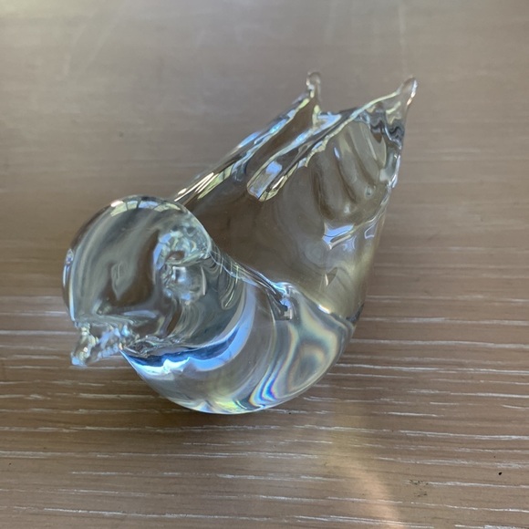 Swedish Crystal Art Glass Dove, no chips or scratches - quite beautiful! - Picture 3 of 6